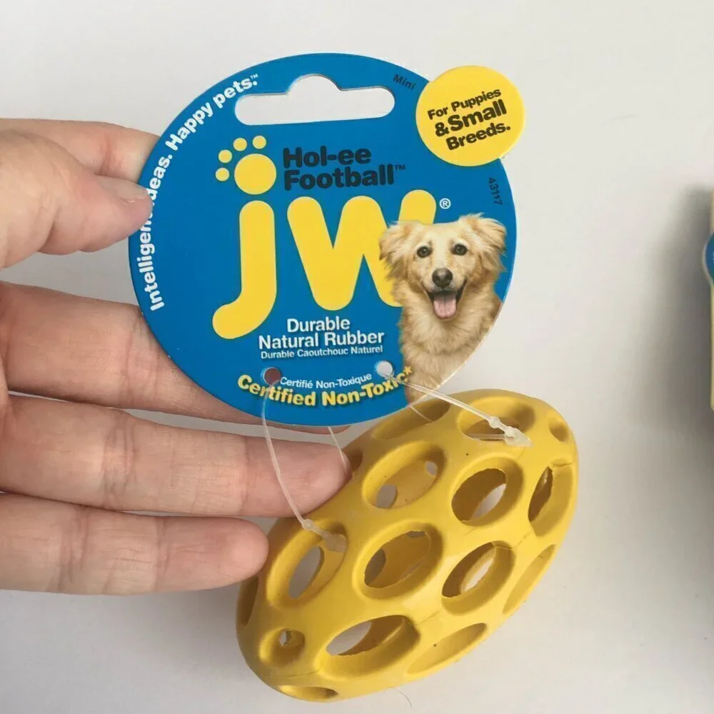 Dog Supplies - NEW JW Crackle Ball (Medium) & Hol-ee Football (Mini)